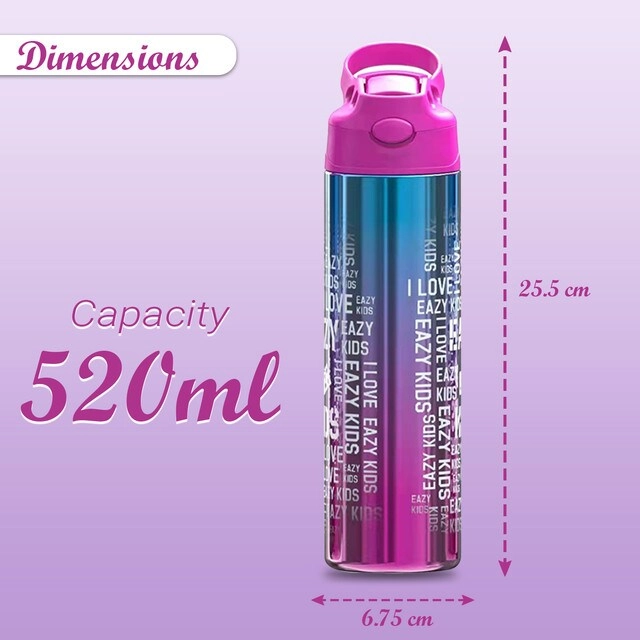Double wall Water Bottle - Sipper Lid - 530 ml