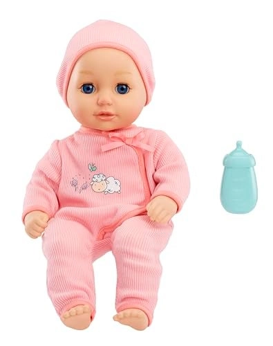 Zapf Annabell Baby Doll - 14 inch Soft-Bodied Eyes Open & Close Blue Eyes Pink Outfit Ages 1+