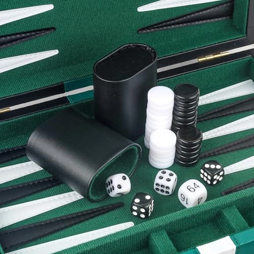 Backgammon Set - PU Leather Case
