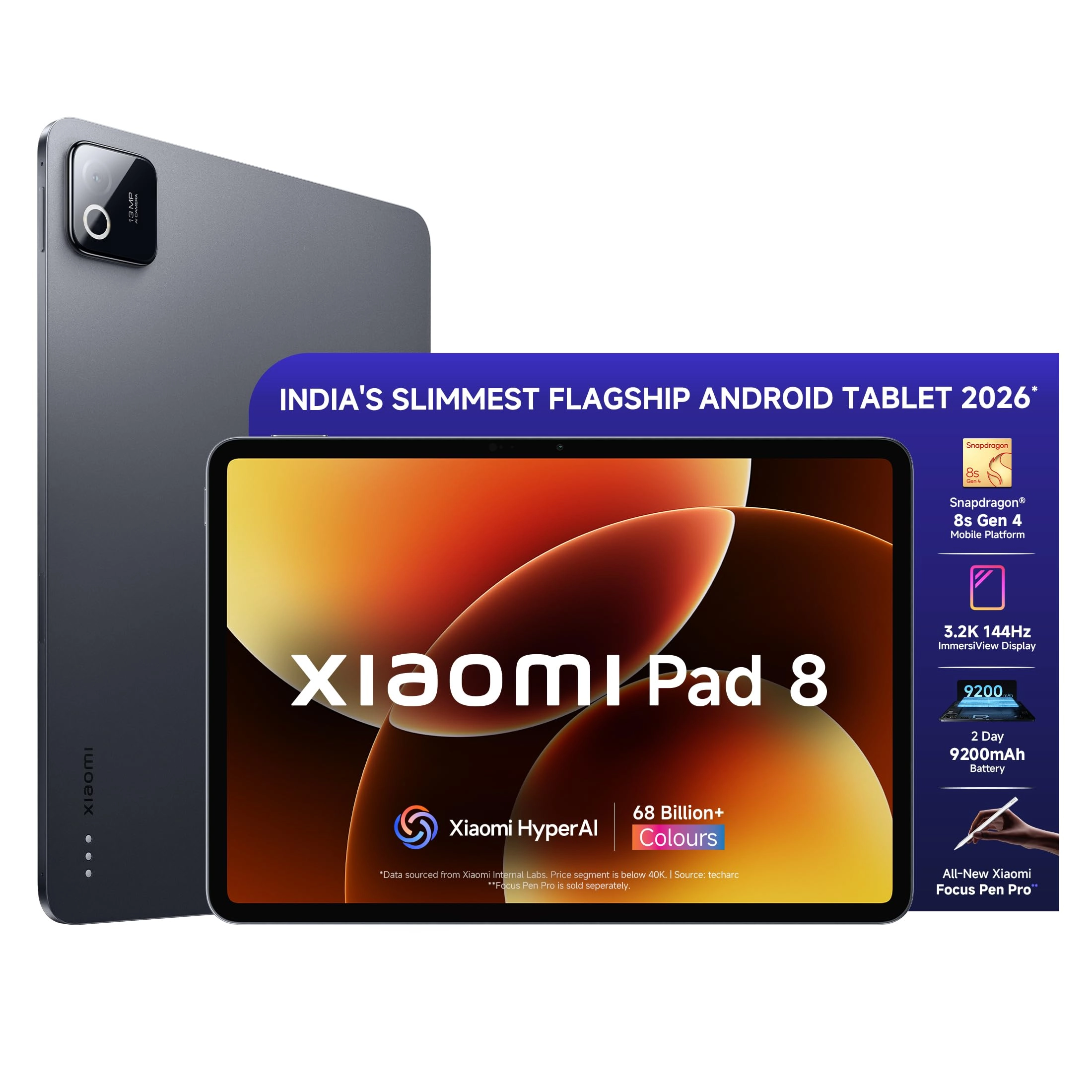 BYD (India) Private Limited, Developed Plot No. OZ 7, Sipcot, Oragadam, Sriperam-budur, Kancheepuram, Tamil Nadu 602105, India, Xiaomi Pad 8 - 128GB 11.2"