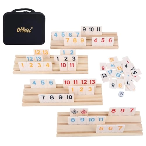 Rummy Tiles - 106 Tiles 4 Double Tile Holders