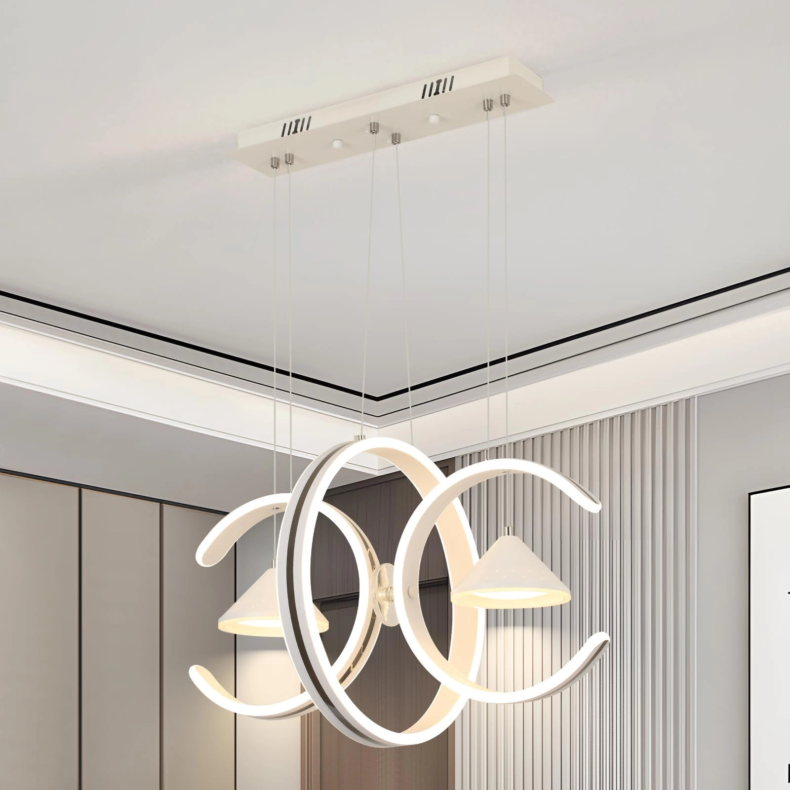 YATAI LIGHTING Modern LED Chandelier - 100cm