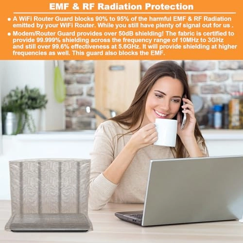 EMF Shielding Router Cover - 95% Protection 13.8"x15.7"