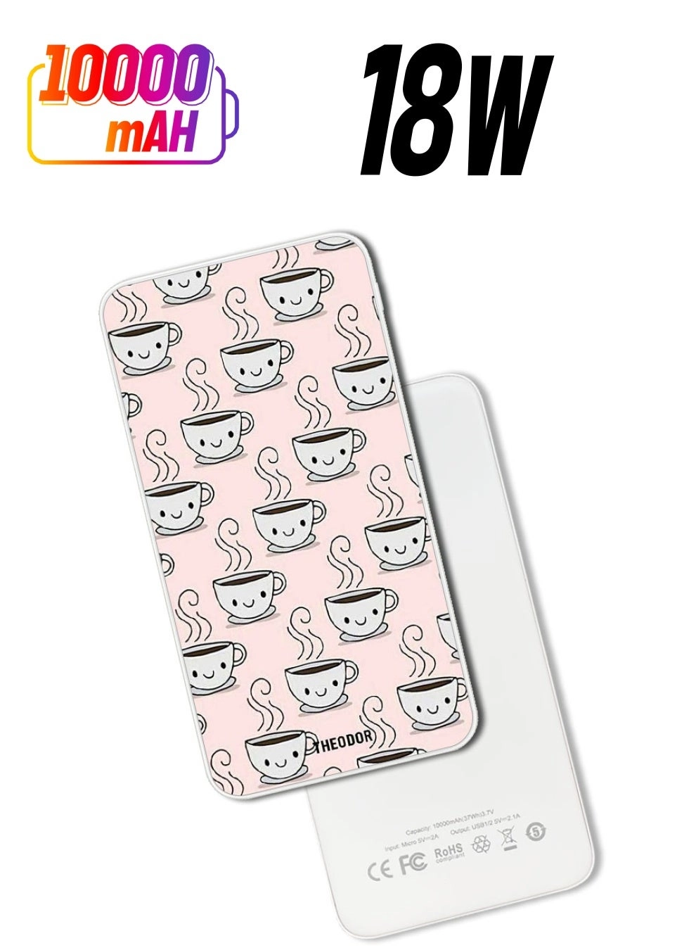 Theodor PPBA094 - 10000 mAh 18W Quick Charging