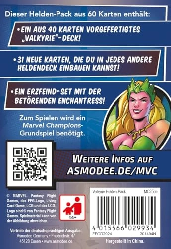 Marvel Champions: LCG - Valkyrie - Hero Expansion Card Game (German)