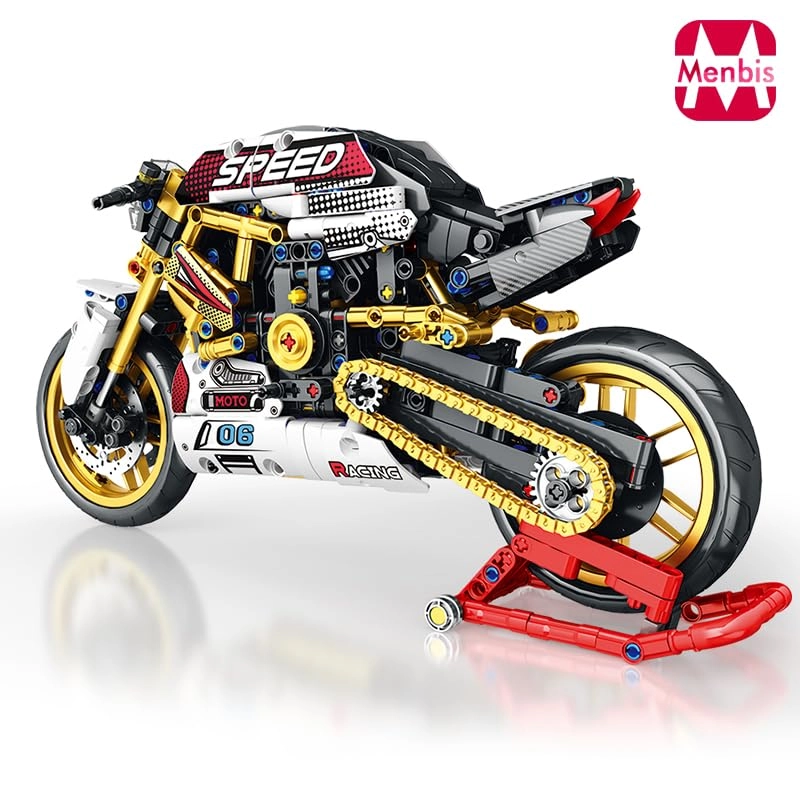 Motorcycle Building Block Kit - 890 pcs