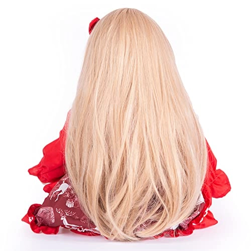 Reborn Baby Doll - 24 Inch Vinyl Cotton Body Pink Yarn Skirt Ages 3+