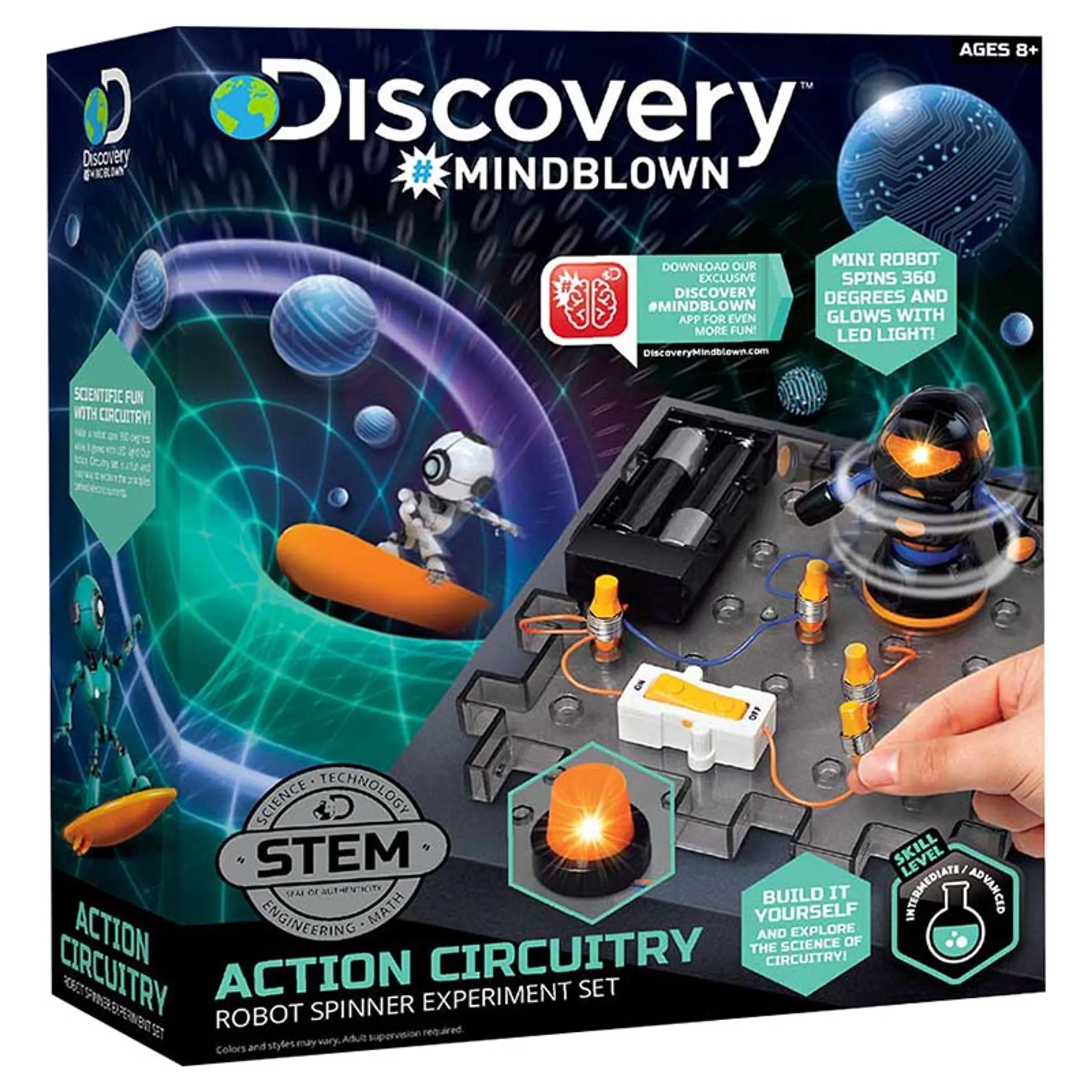 Discovery Paper Mindblown Toy Circuitry Experiment - Robot Spinner - 8 years+