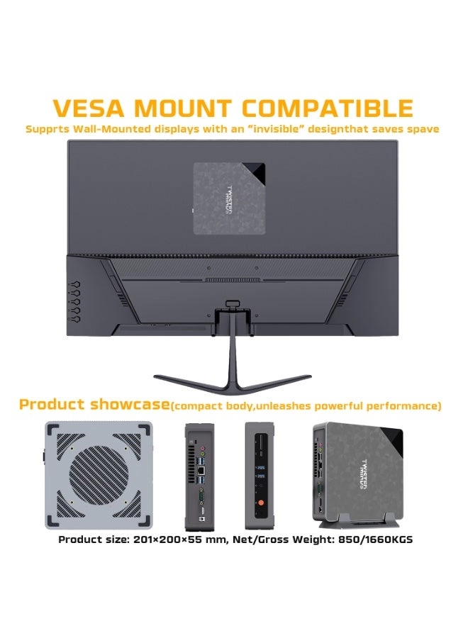 Mini PC - M.2 NGFF 512GB 16GB Intel Core i5-12450H