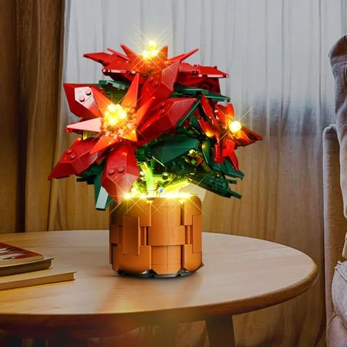 LED Light Kit for LEGO Poinsettia 10370 - Plastic 5V