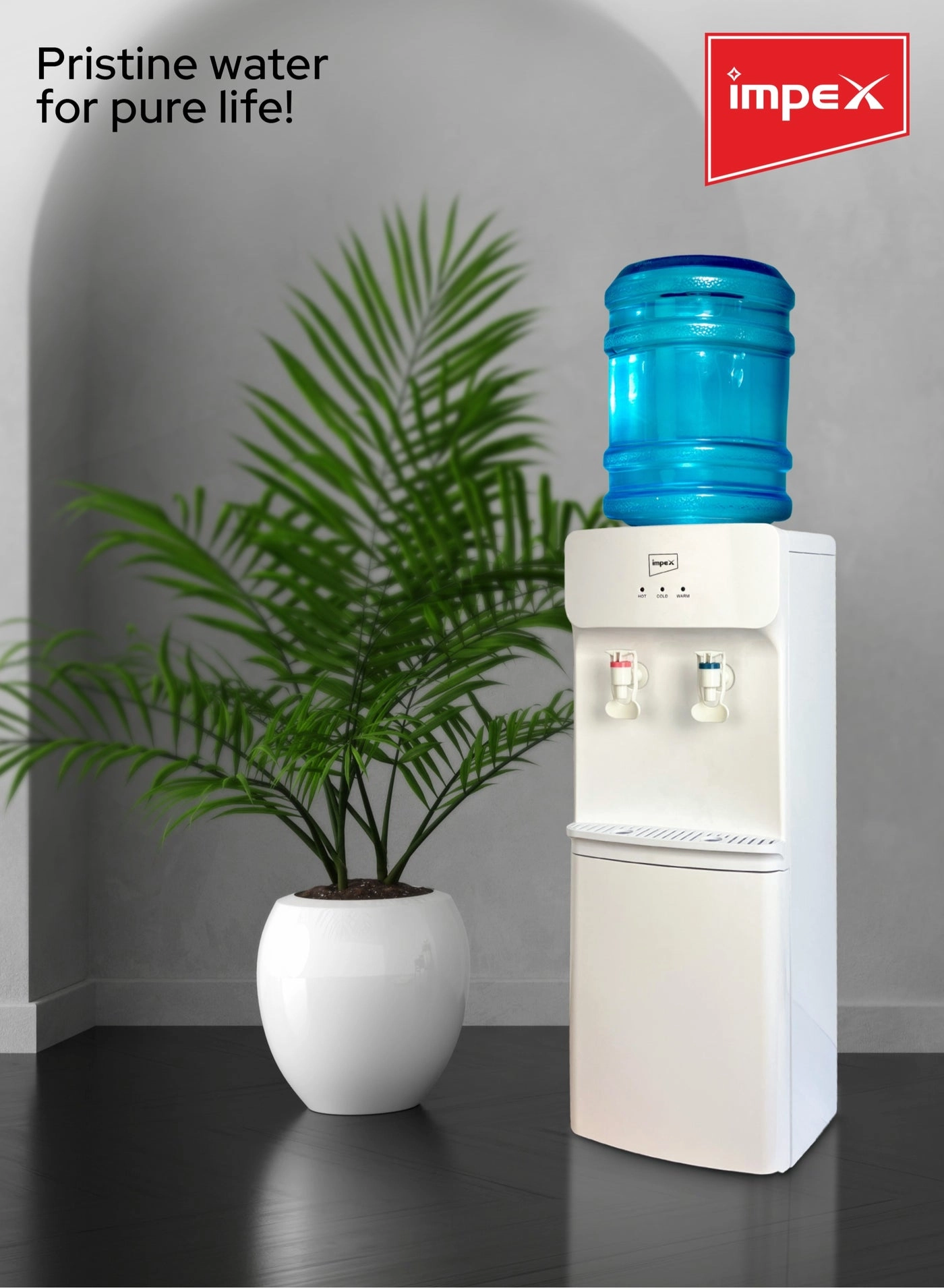 Hot & Cold 2 Tap Water Dispenser - 2.9 L