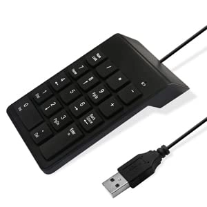 Ruhza Numeric Keypad - 18 Key USB Wired