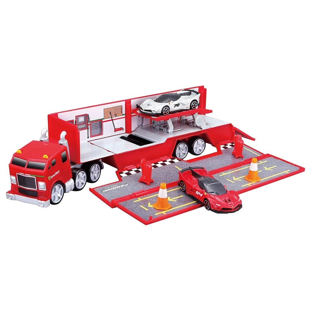 Maisto Fresh Metal Ferrari Evolution Hauler - Red