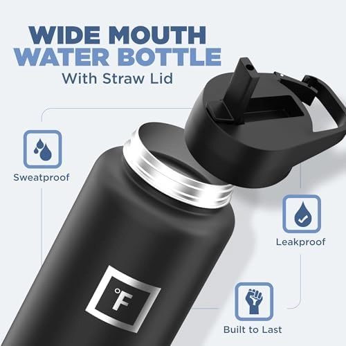Sports Water Bottle Vacuum Insulated Stainless Steel