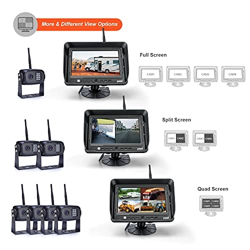 Digital Wireless Backup Camera System - Night vision Wireless 1080P