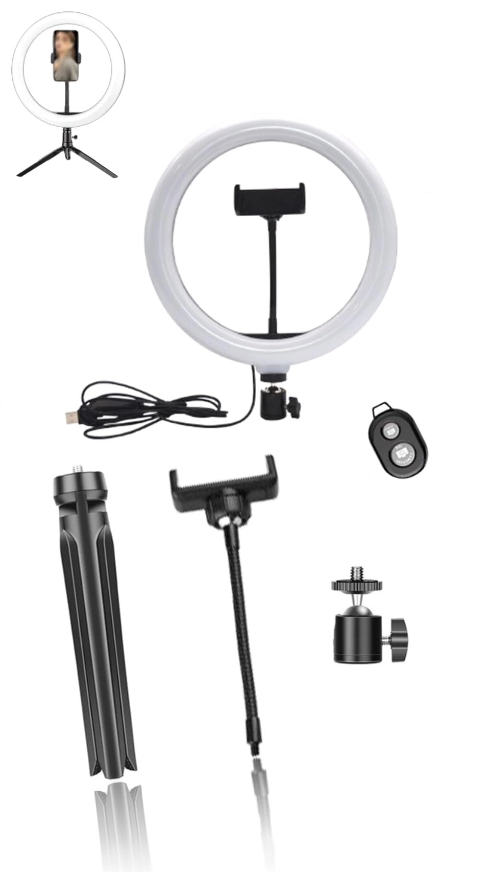 Honwor LED Ring Light - 10 inch