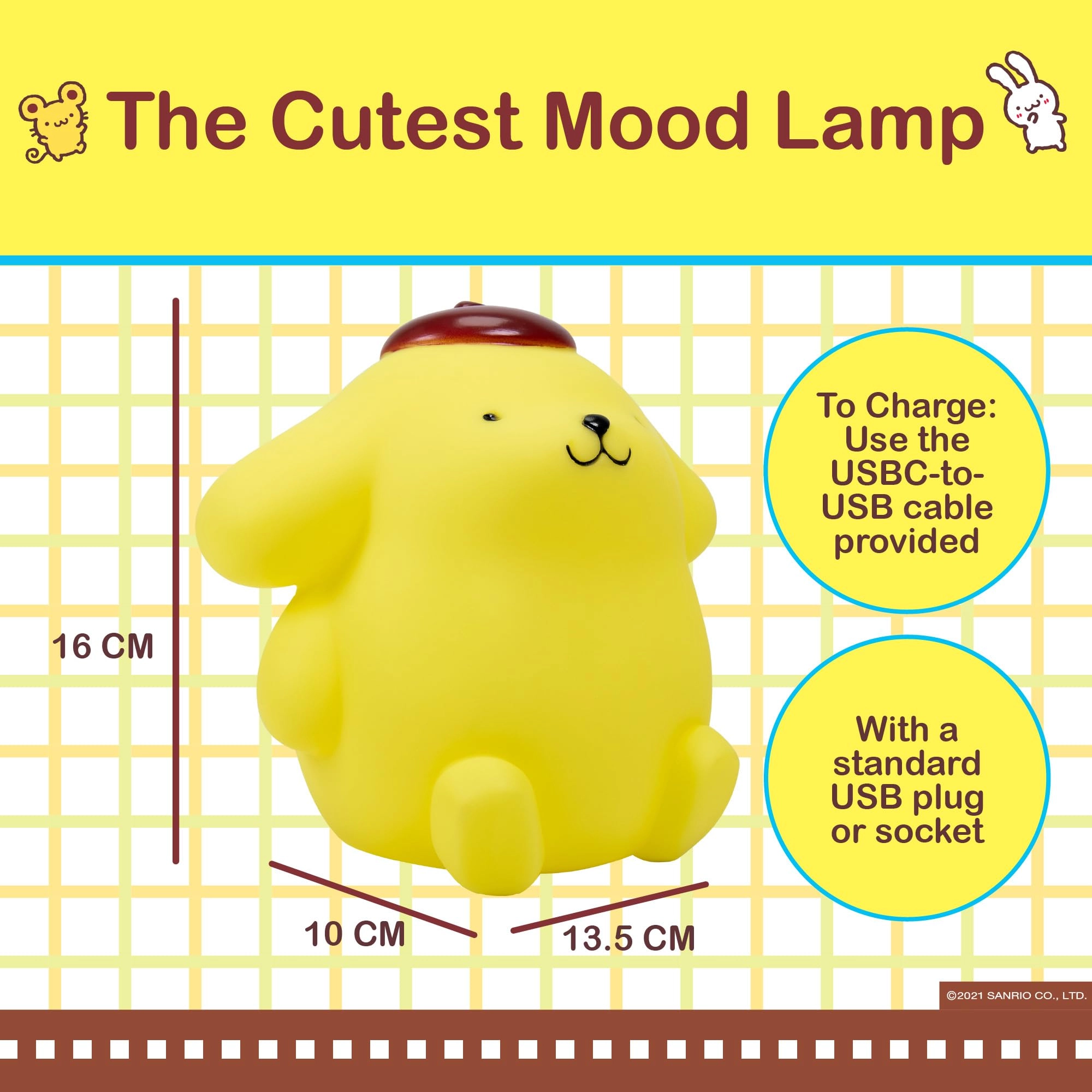 Hello Kitty Character Light - Mood Light Yellow