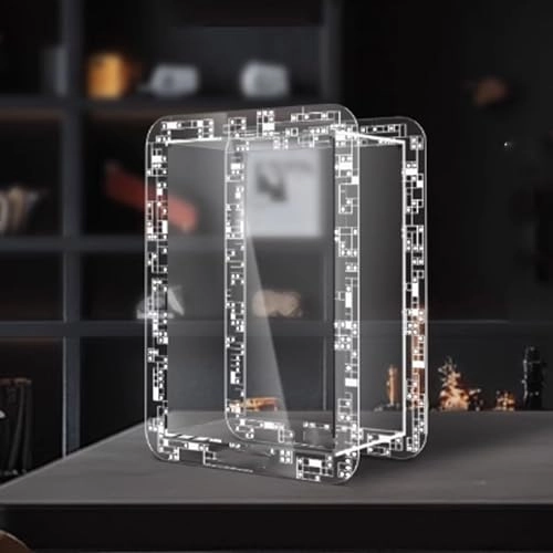 Acrylic Display Box - 2mm Transparent Dust Box for LEGO 40819 People Model