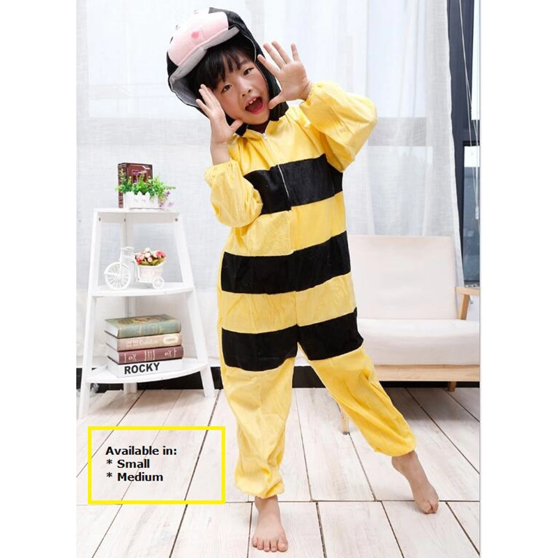 Bumble Bee Animal Costume 90 cm Plush - Yellow 1-2 Years