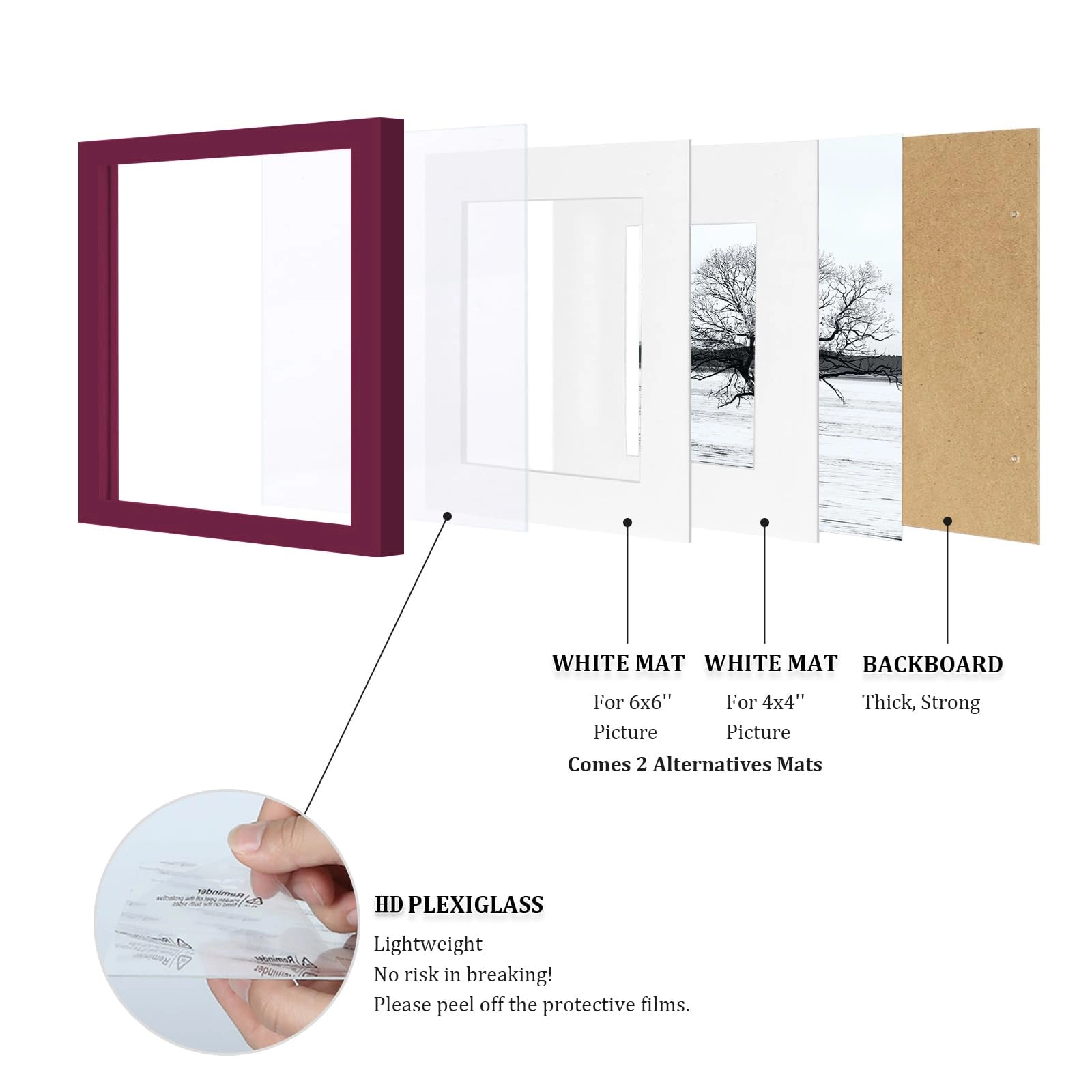 Collage Picture Frame - 8x8 Set