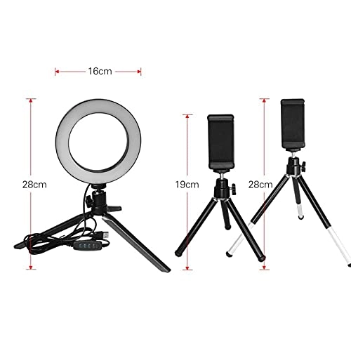 Ring Light LED - 6" Tripod 3 Light Modes