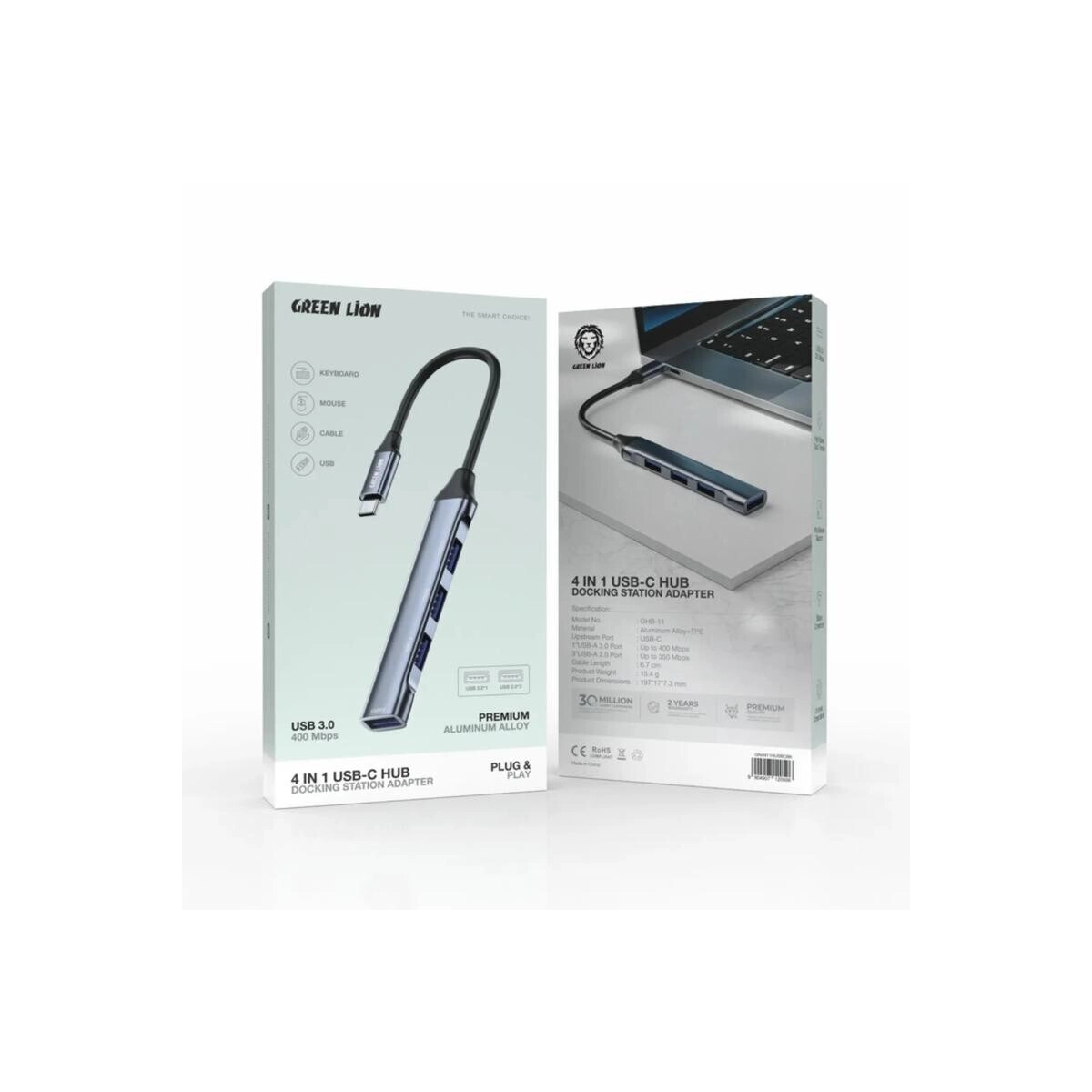 4 IN 1 USB-C Hub & Docking Station Adapter