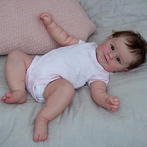 Reborn Baby Doll - 20 inch Silicone Blonde Hair Ages 3+