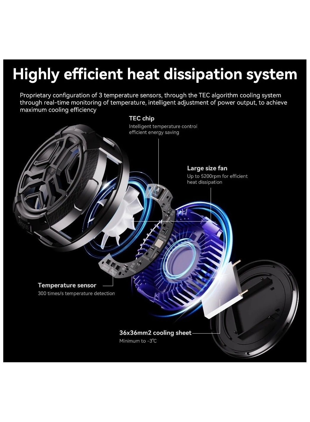 iceWorld Pro - Magnetic Back Clip 2-in-1 RGB Lighting