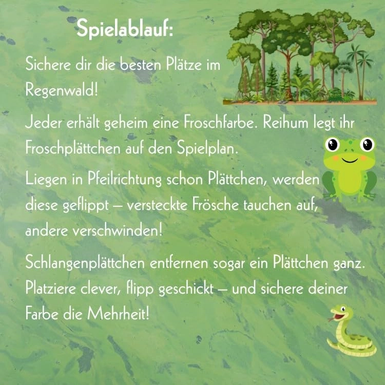 Flipping Frogs - Strategy & Deduction Game (French, German)