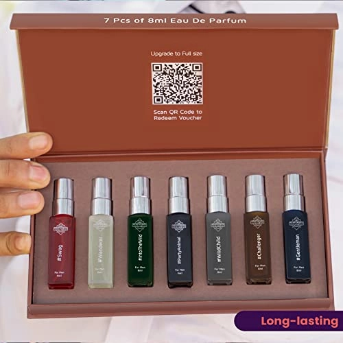 Complete Fragrance Gift Set For Men - Fresh, Woody, Spicy, Musk 7