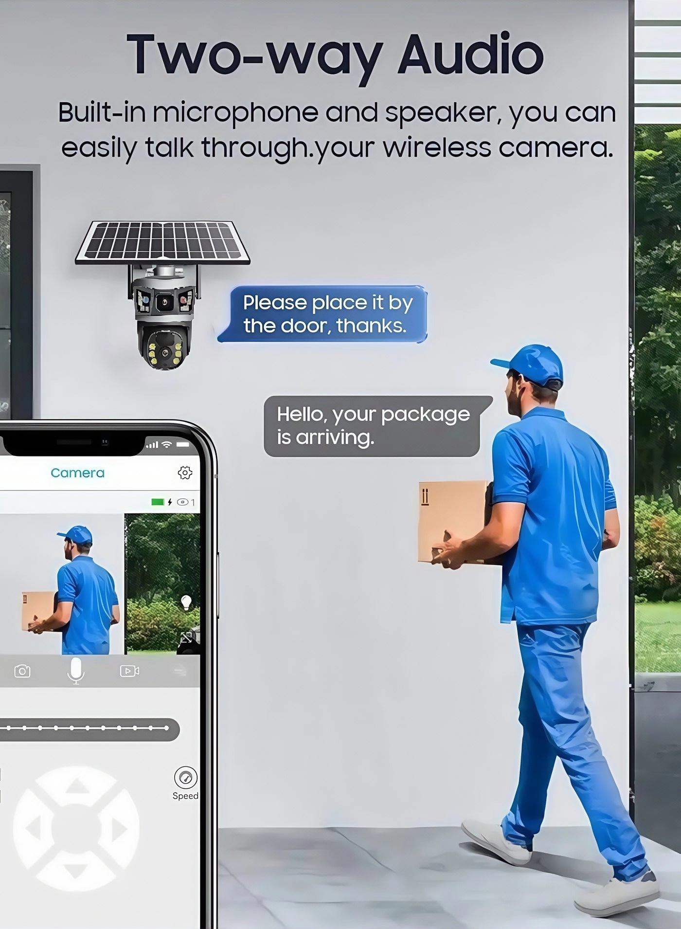 Solar Camera Dual Lens