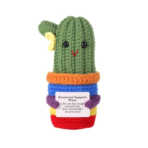 Cactus Funny Positive 13 cm Crochet