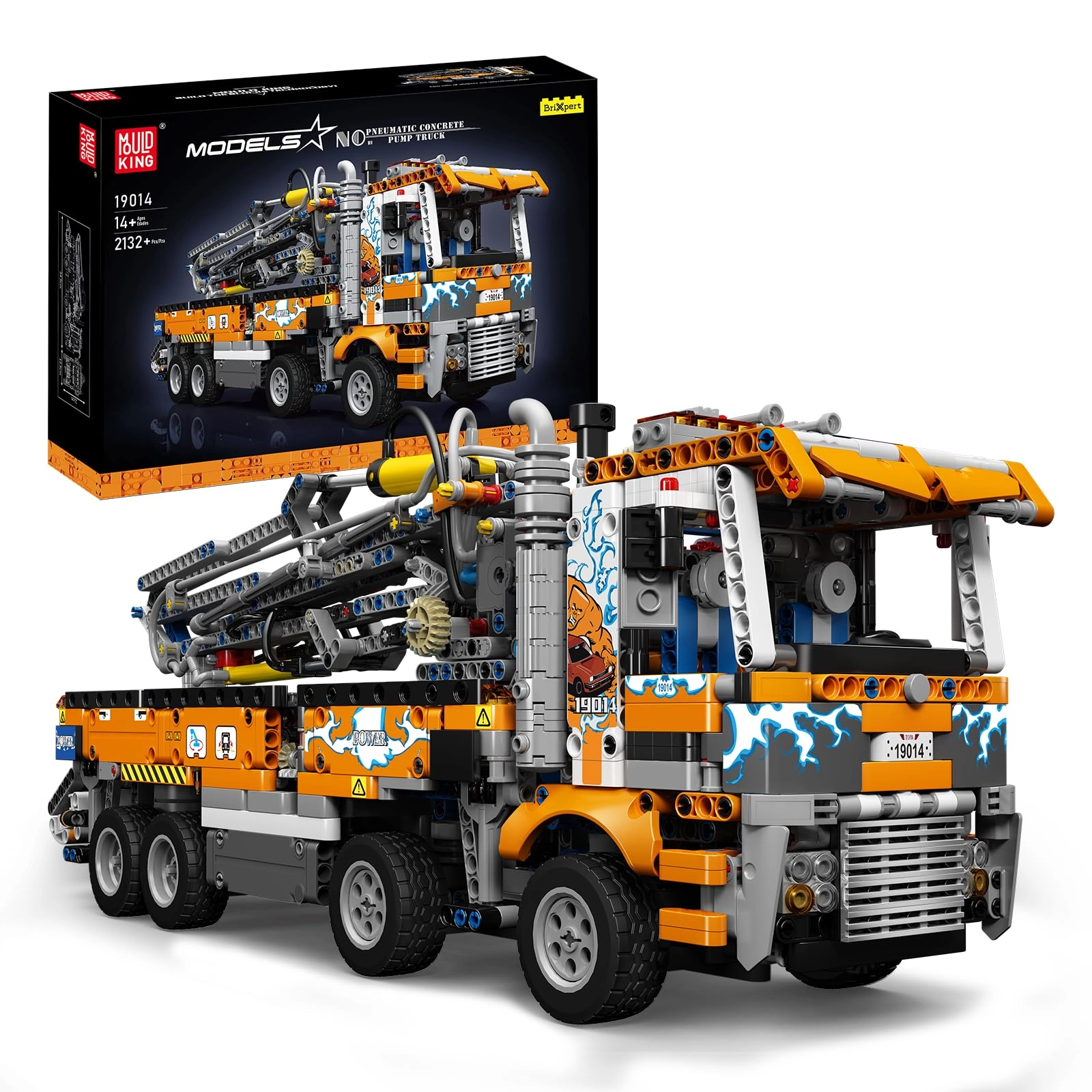 mould king Technology Pneumatic Concrete Pump Truck (19014)