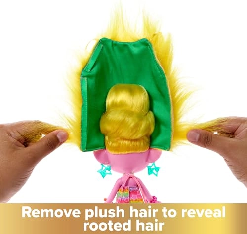 Trolls Band Together Hairsational Reveals Fashion Doll - 10+ Accessories Transforming Hair Piece