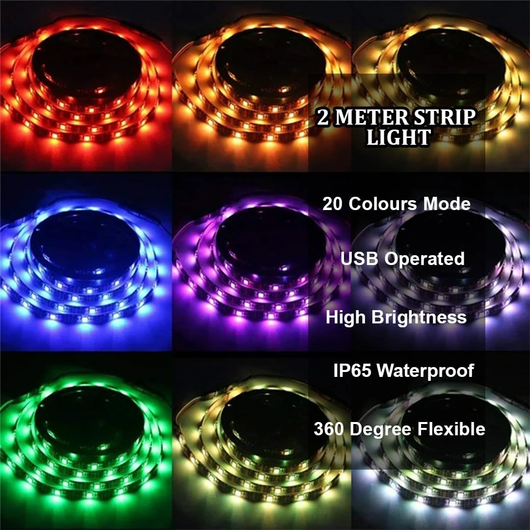 RGB LED Strip Light - 2M