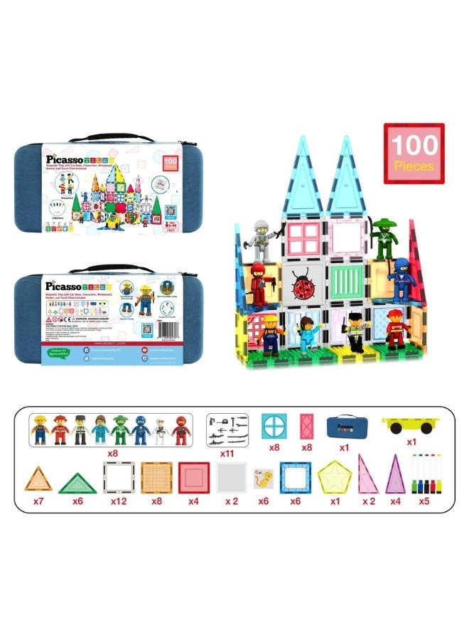 Magnetic Tiles - 3+ Years 100-Pieces