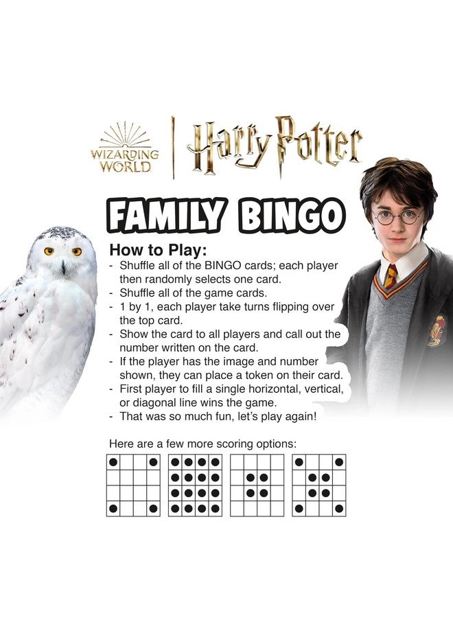 Harry Potter Family Bingo Game - English