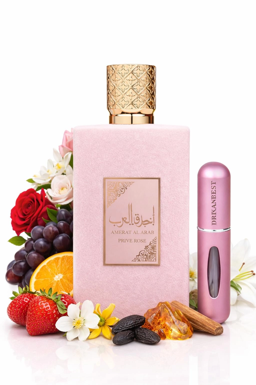 Lattafa Ameerat Al Arab Prive Rose Eau de Parfum 100 ml Refillable Atomizer 5 ml