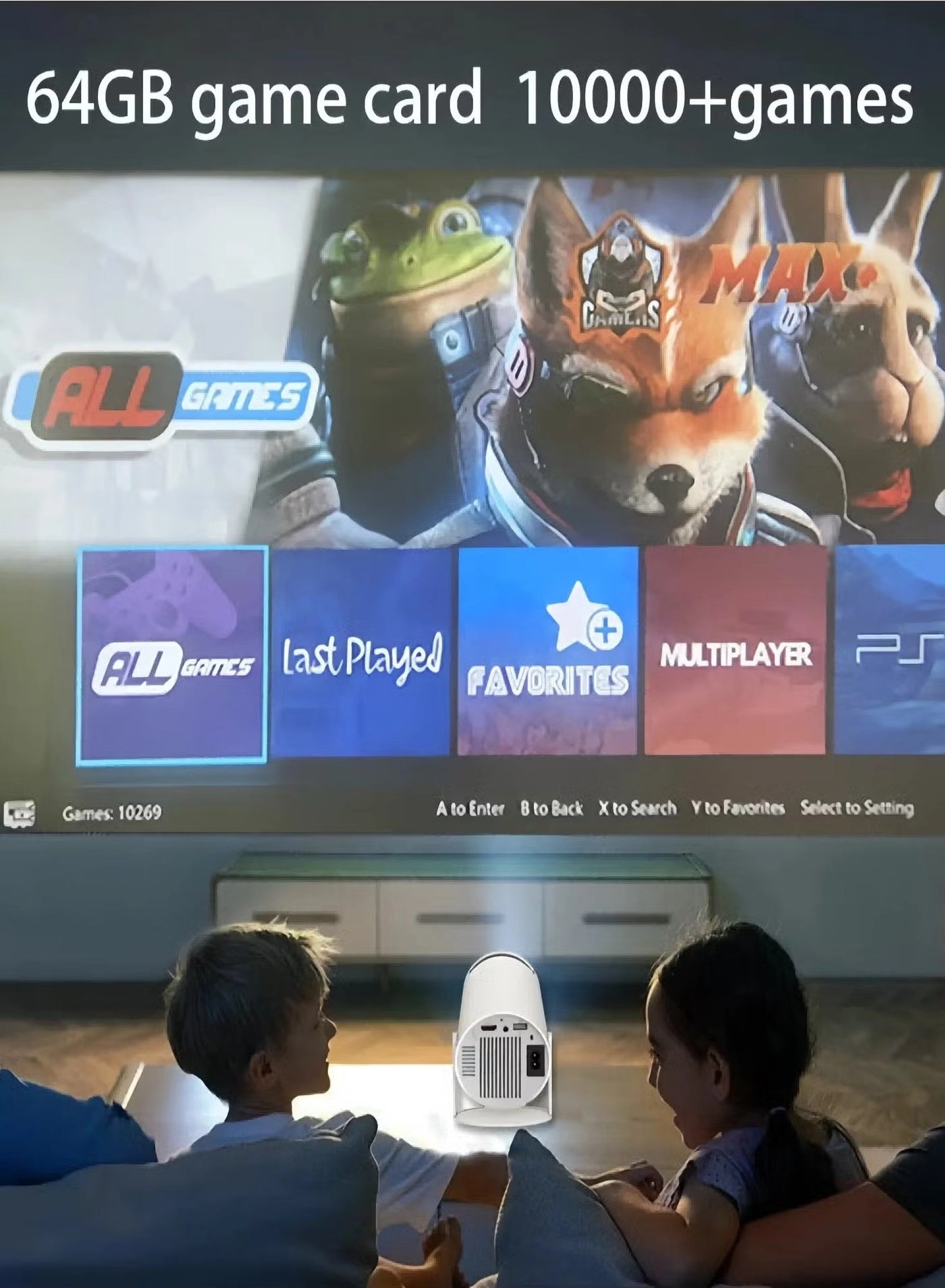 HD Smart Projector 120ANSI Lumens