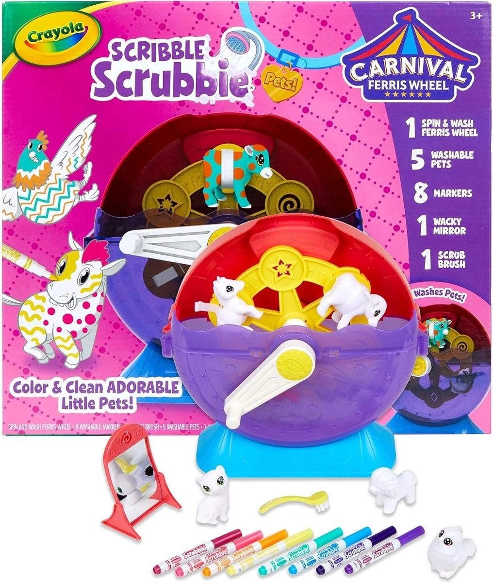 Scribble Scrubbie Pets Carnival Playset - 8 Markers