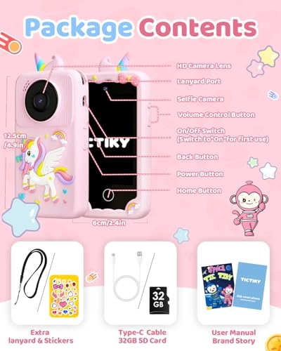 TICTIKY D16 Unicorn - 32GB SD Card 2MP Camera
