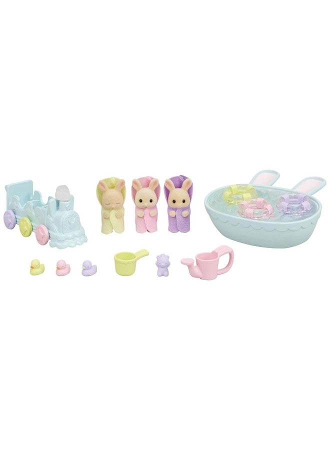 Calico Critters Triplets Baby Bathtime Set