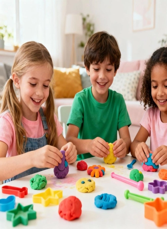 Kids Modeling Dough Set - 10 colors 3+ years