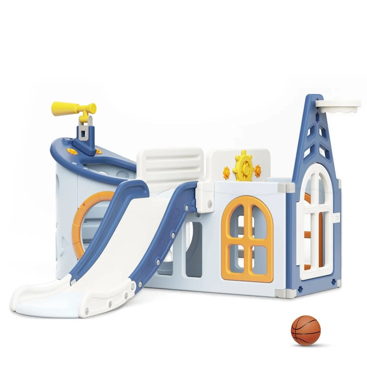 Boat Play House - Activity Slide Basketball