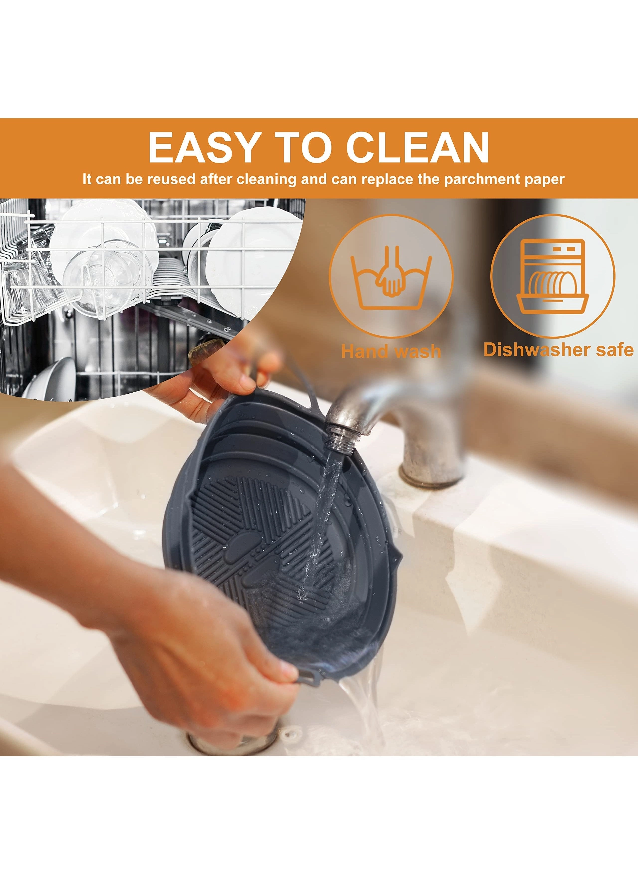 Air Fryer Silicone Liner - food grade silicone 2 piece(s)