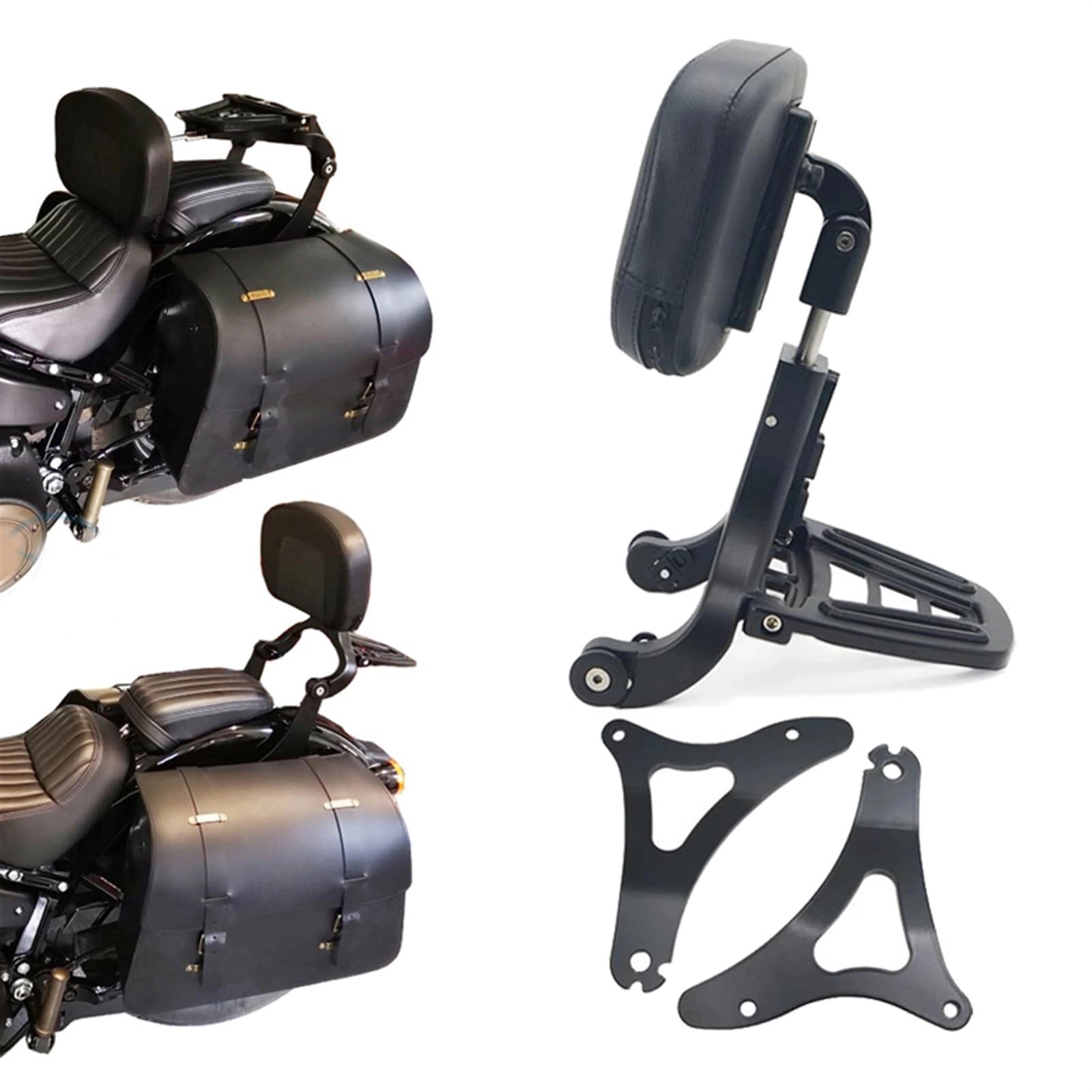 DCXXAN Driver Passenger Backrest (Sissy Bar) - Harley Touring 2014 2015 2016 2017 2018 2019 2020 2021 2022