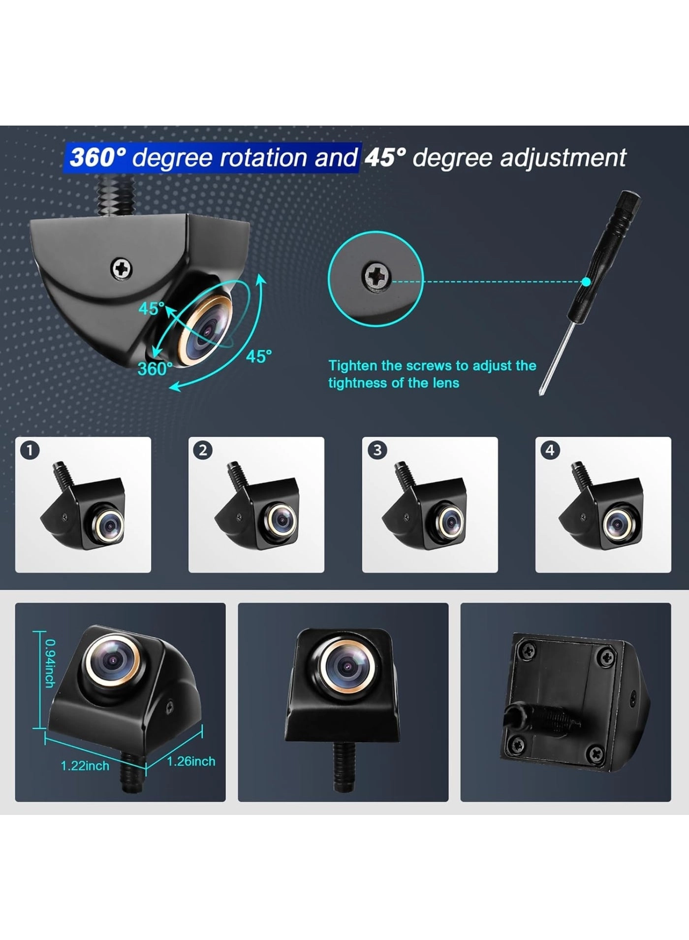 Back up Camera - Night Vision CVBS/AHD 1080P