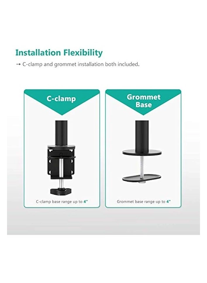 Monitor Mount Arm - Single 20 to 32 inches 75x75mm and 100x100mm