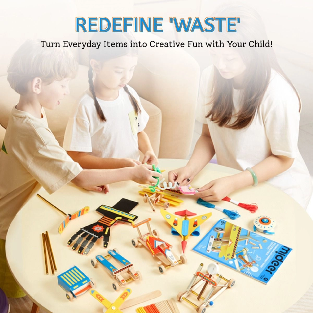 Beginner Invention DIY Kit - 8 years+ 200+ pieces