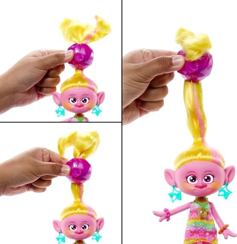 Trolls Band Together Hairsational Reveals Fashion Doll - 10+ Accessories Transforming Hair Piece